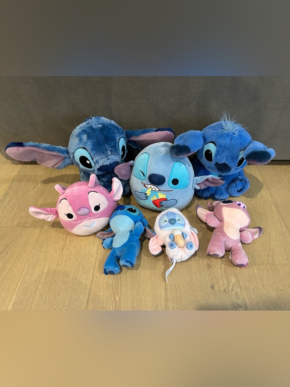 Disney Stitch Plush Set - Blue and Pink